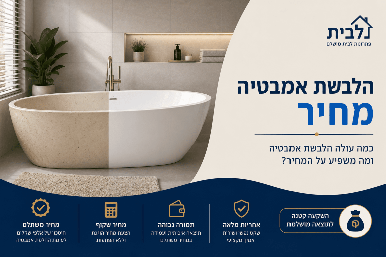 הלבשת אמבטיה מחיר