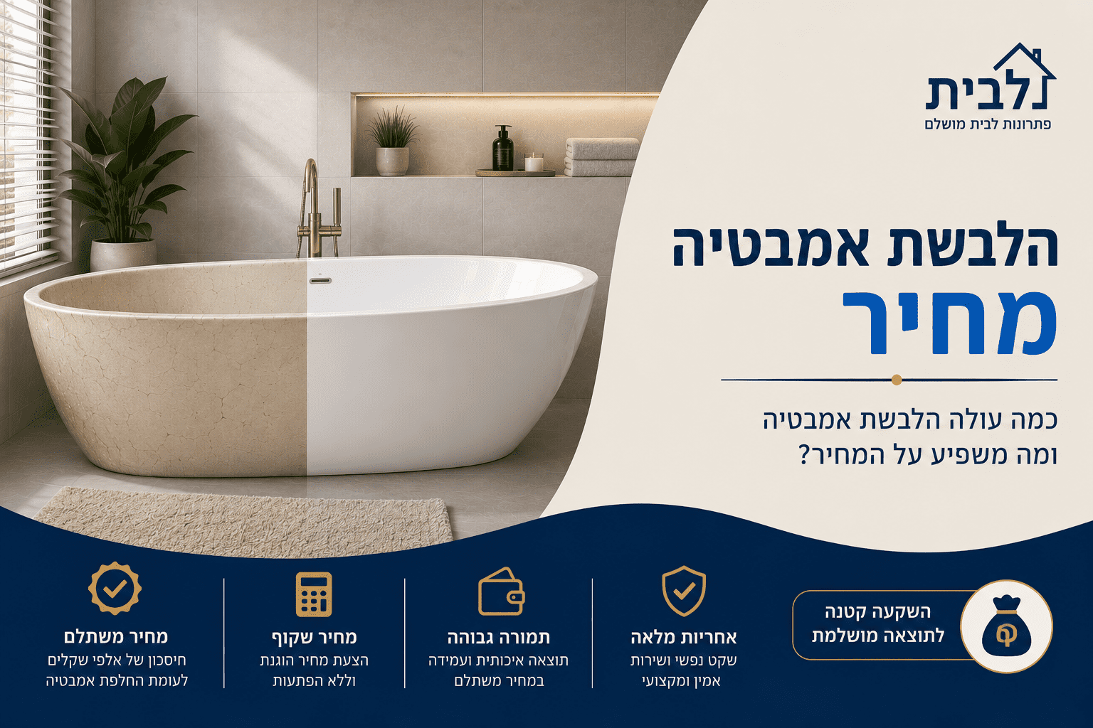 הלבשת אמבטיה מחיר
