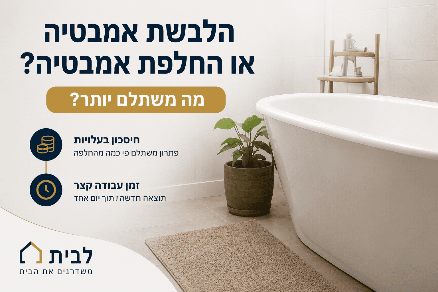 הלבשת אמבטיה או החלפת אמבטיה?